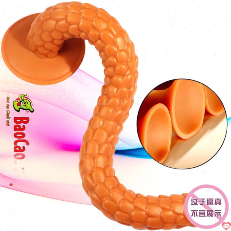 Dương vật giả đóng đất siêu mềm siêu dài uốn dẻo Jiuai Snake hunt