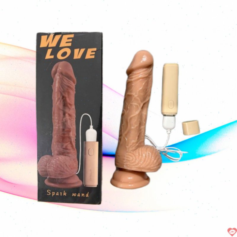 Dương vật giả giá rẻ đóng đất Welove Spark Wand có dây rung nhiều chế độ.
