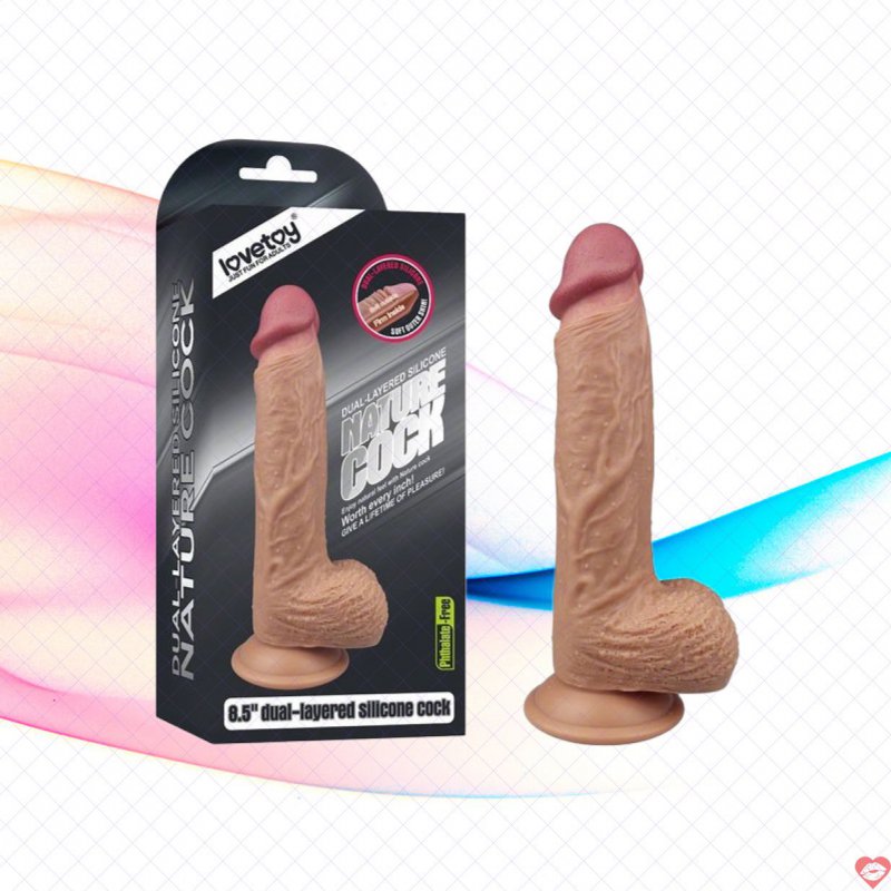 Dương Vật Giả Dán Tường Silicon Mềm Mịn Nhất Hiện Nay - Lovetoy Nature USA