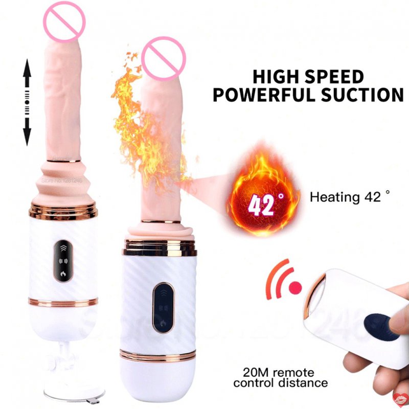 Dương Vật Giả Silicon Cao Cấp 5in1 : Rung  Thụt  Sưởi Ấm  Dán Tường  Điều Khiển