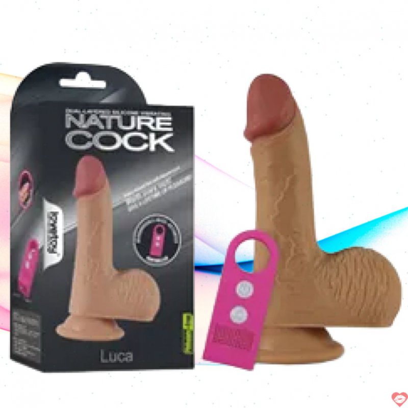 Dương vật giả Lovetoy Nature Cock Luca có rung mềm mịn