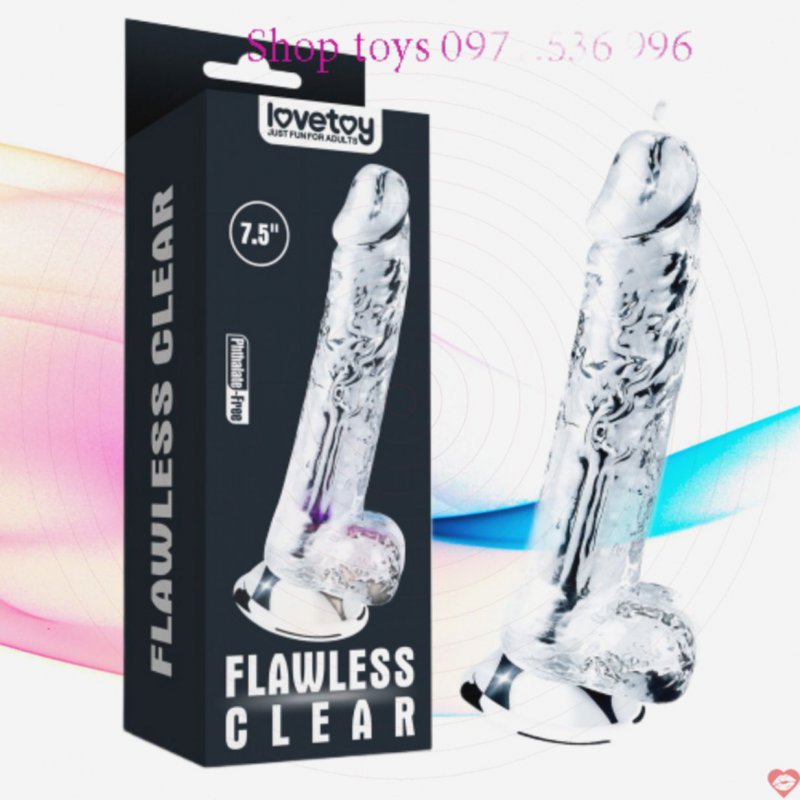 Dương vật giả trong suốt Lovetoy Flawless Clear – DV 41