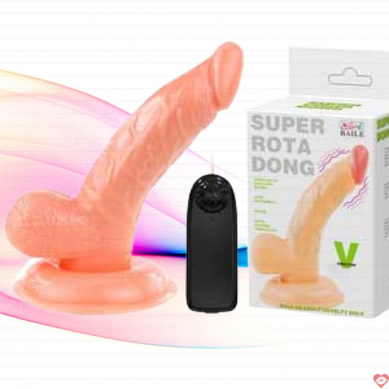 Dương vật silicon mini hít đất có rung siêu mềm mại
