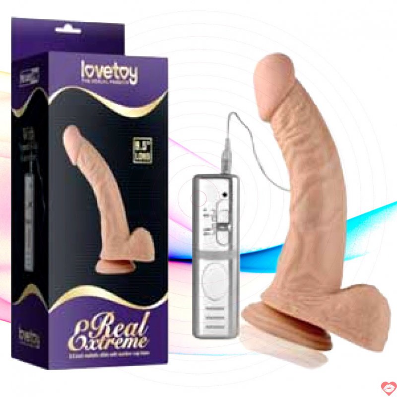 DV56B Dương vật giả hít đất có rung cực mạnh kiểu dáng cong kích thích