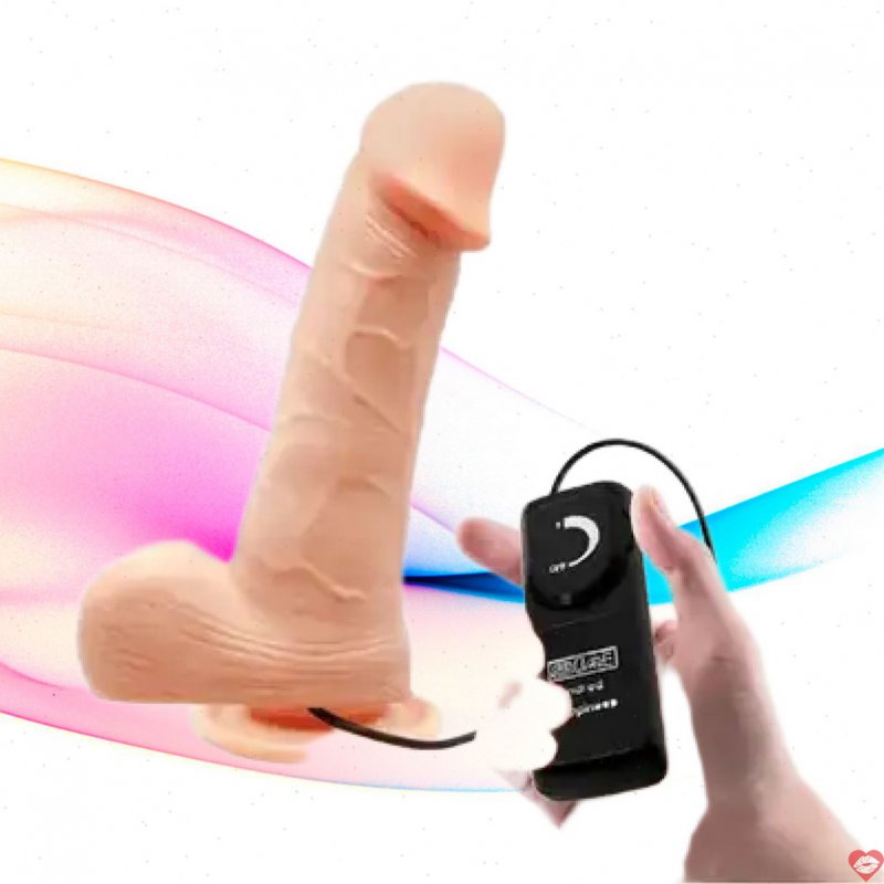 DV27D Dương vật giả silicon mini rung ngoáy cho nữ thủ dâm