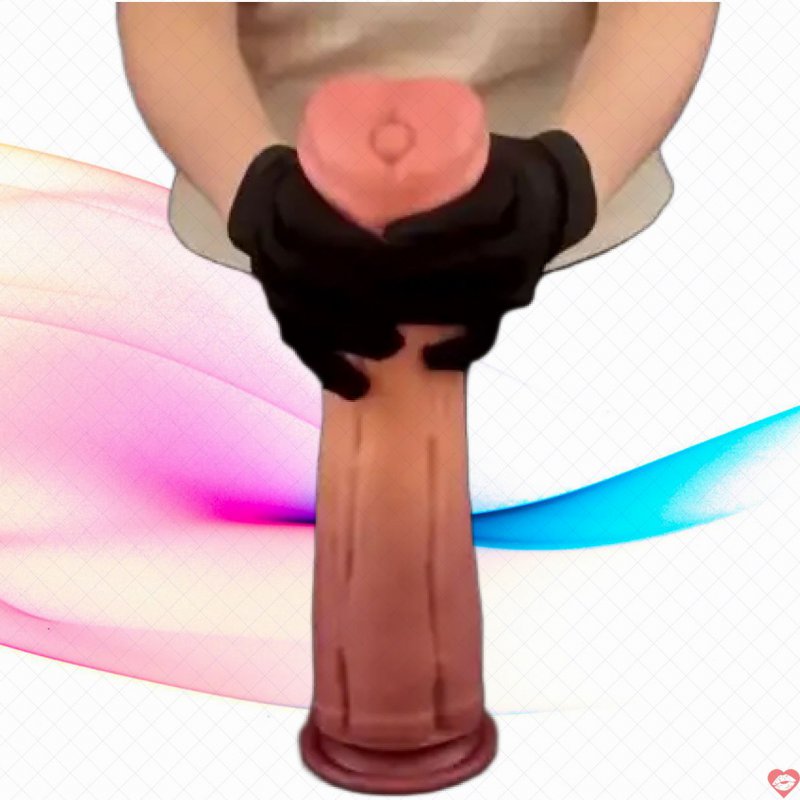 Dương vật giả hàng khủng siêu to DV68R silicone bạch kim 30cm với đế hút mạnh mẽ