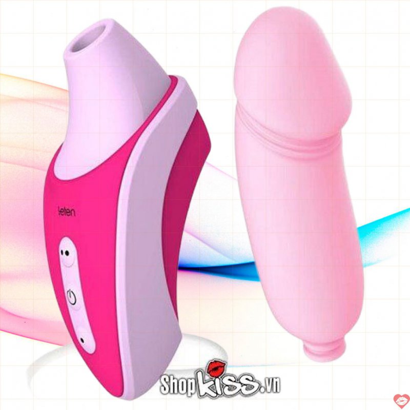 Máy bú mút Leten 3 đầu rung mạnh trứng massage kích thích 