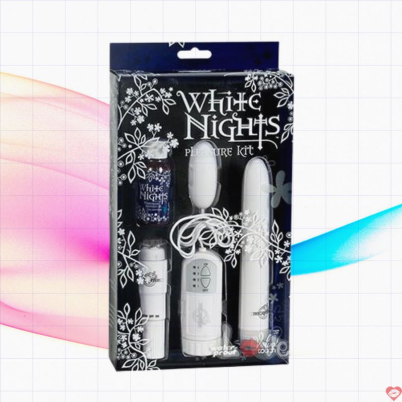 Máy Mát Xa Doc Johnson White Nights Pleasure Kit