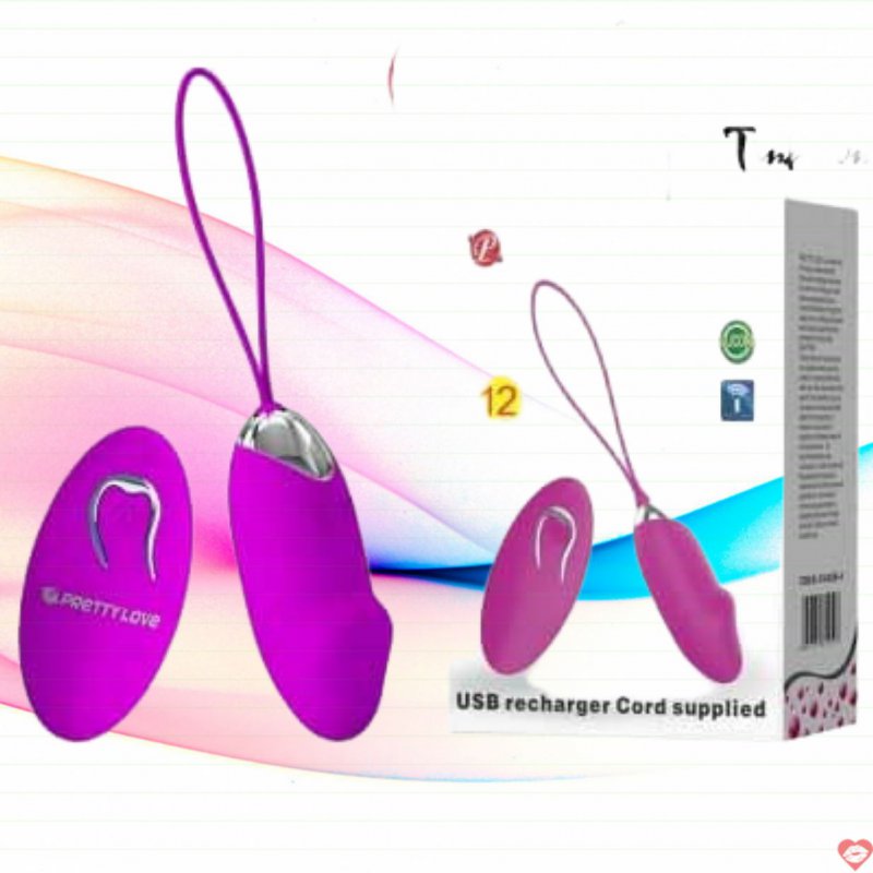 Trứng rung silicone không dây 12 chế độ Prettylove Julia