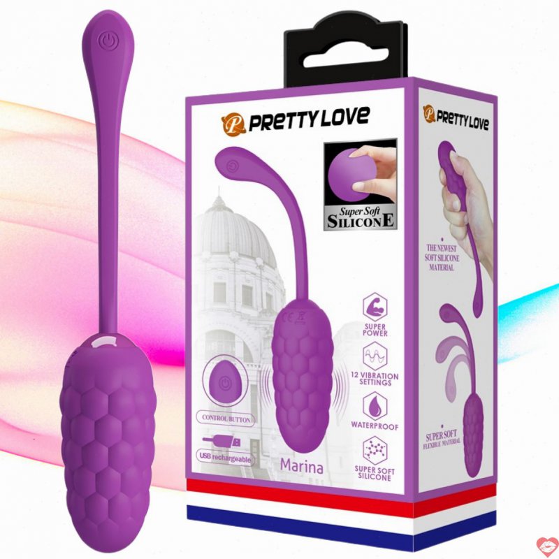 Trứng rung 12 chế độ rung kích thích điểm G Prettylove Marina