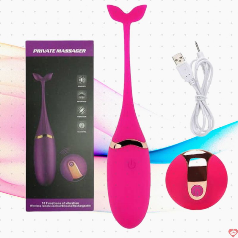 Trứng Rung Cá Heo 10 Chế Độ Điều Khiển Từ Xa