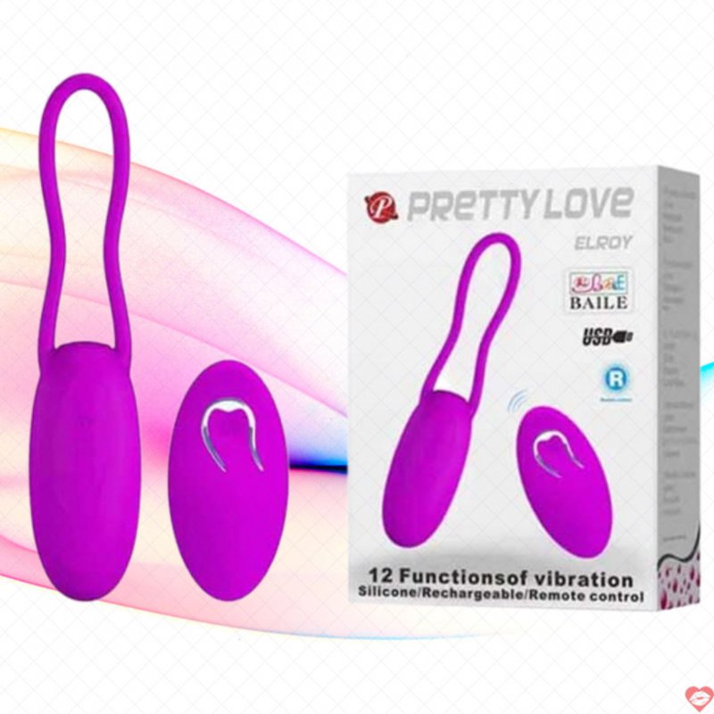 Trứng Rung Pretty Love Elroy Điều Khiển Từ Xa 12 Chế Độ Rung
