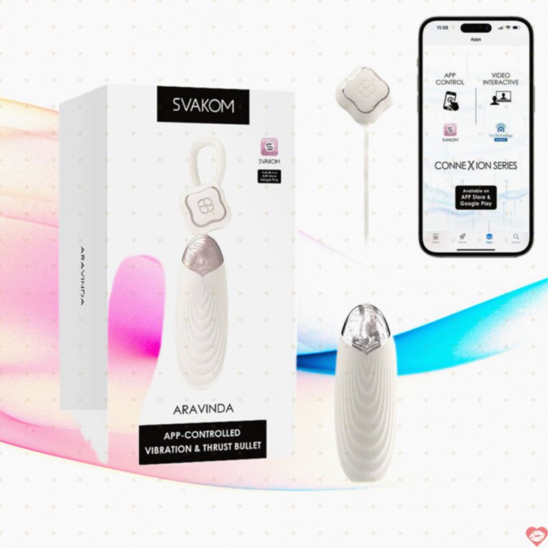 Svakom Aravinda trứng rung kết nối điện thoại thụt tự động