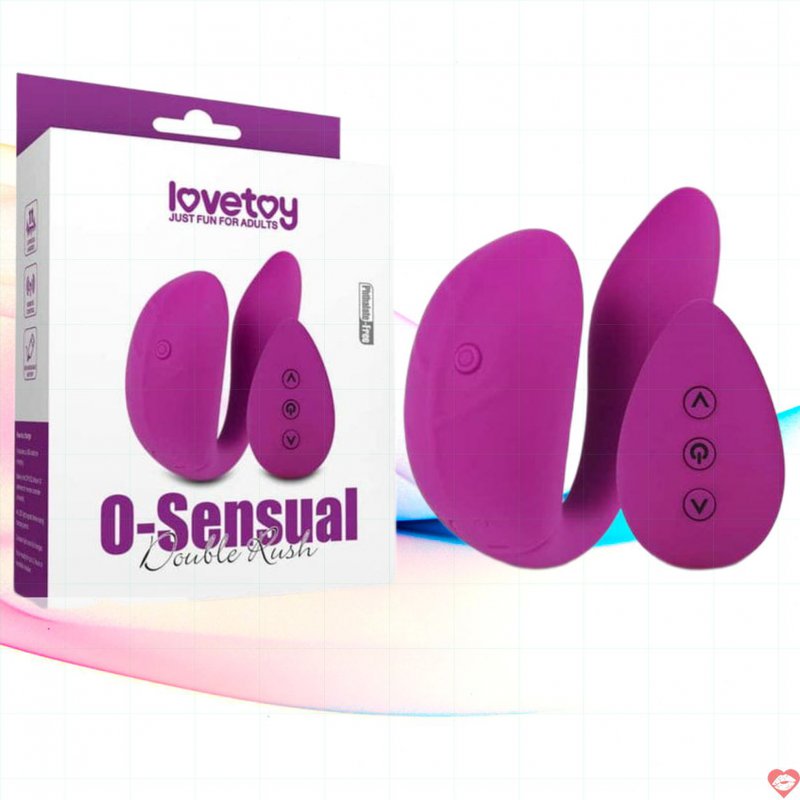 Máy mát xa vùng kín hai đầu Lovetoy O-Sensual Double Rush