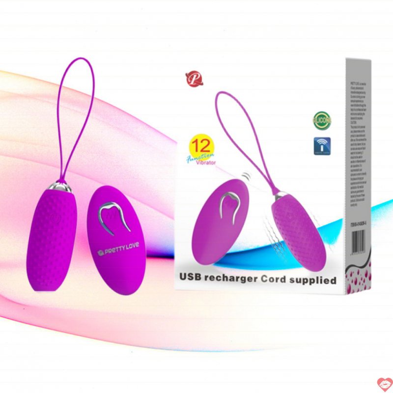 Pretty Love Joanna trứng rung sạc điện có gai điều khiển từ xa