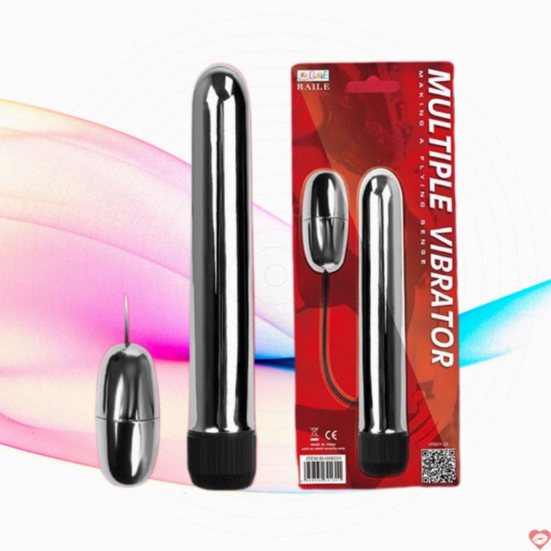 Que rung kết hợp trứng rung inox Baile Multiple Vibrator