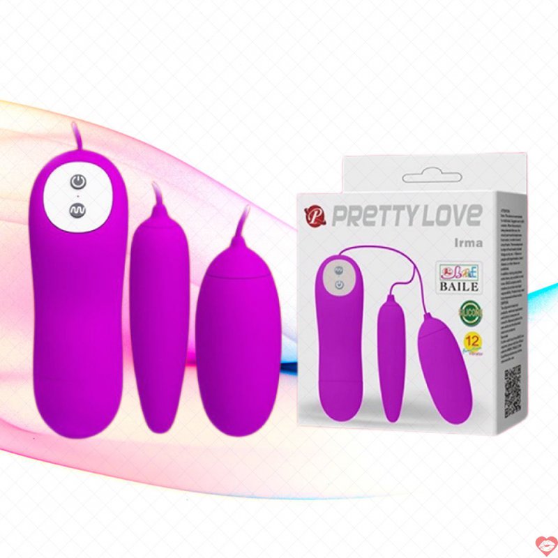 Trứng rung 2 đầu Pretty Love Irma 12 chế độ