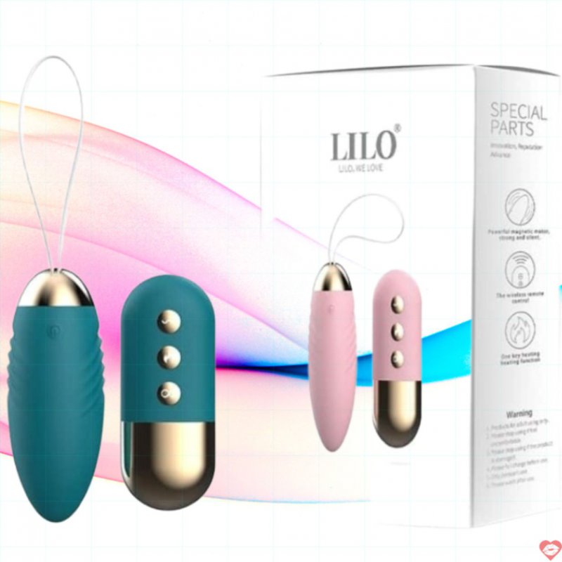 Trứng rung Lilo sưởi ấm điều khiển xa