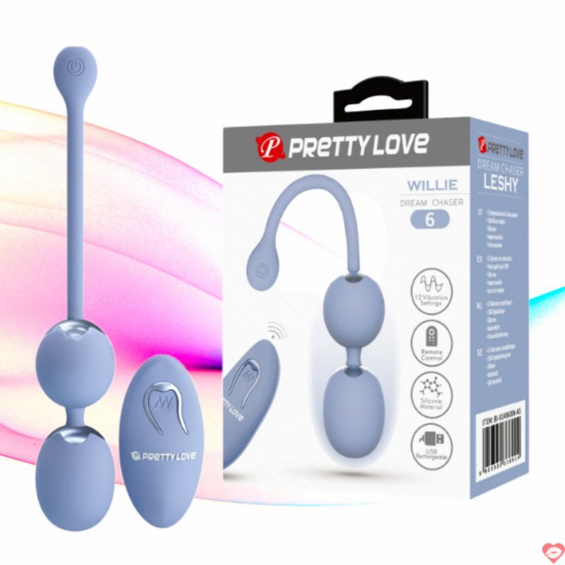Trứng rung cao cáp Prettylove Willie điều khiển từ xa
