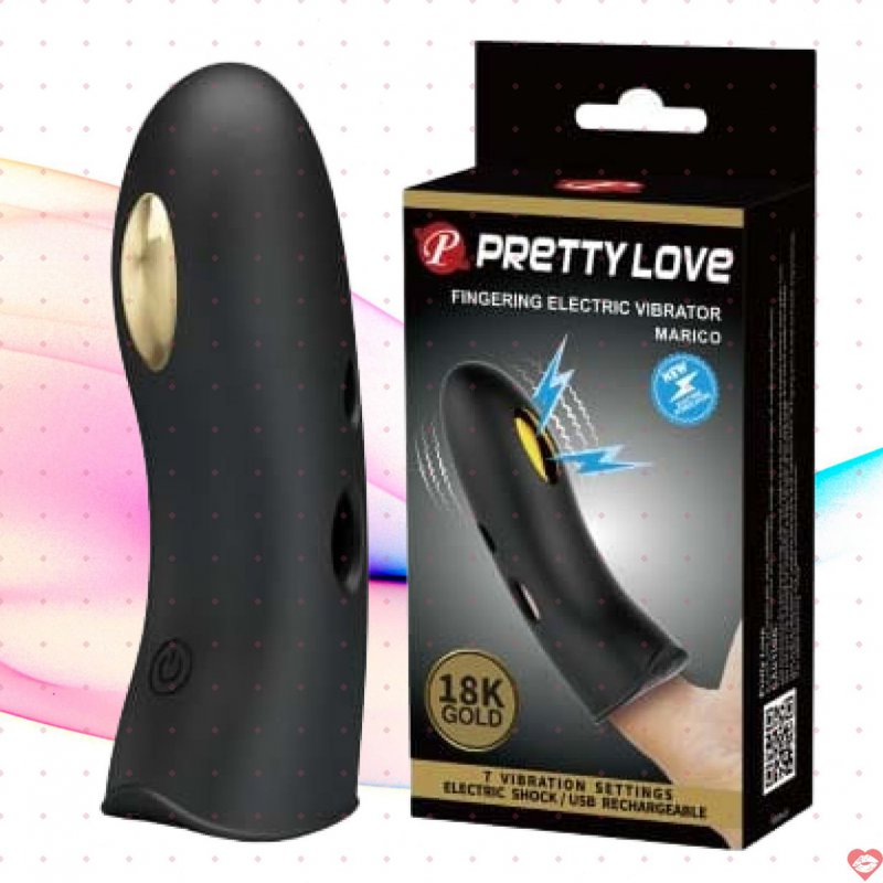 Sextoy ngón tay rung cao cấp Baile Gold 18k Electric Marico
