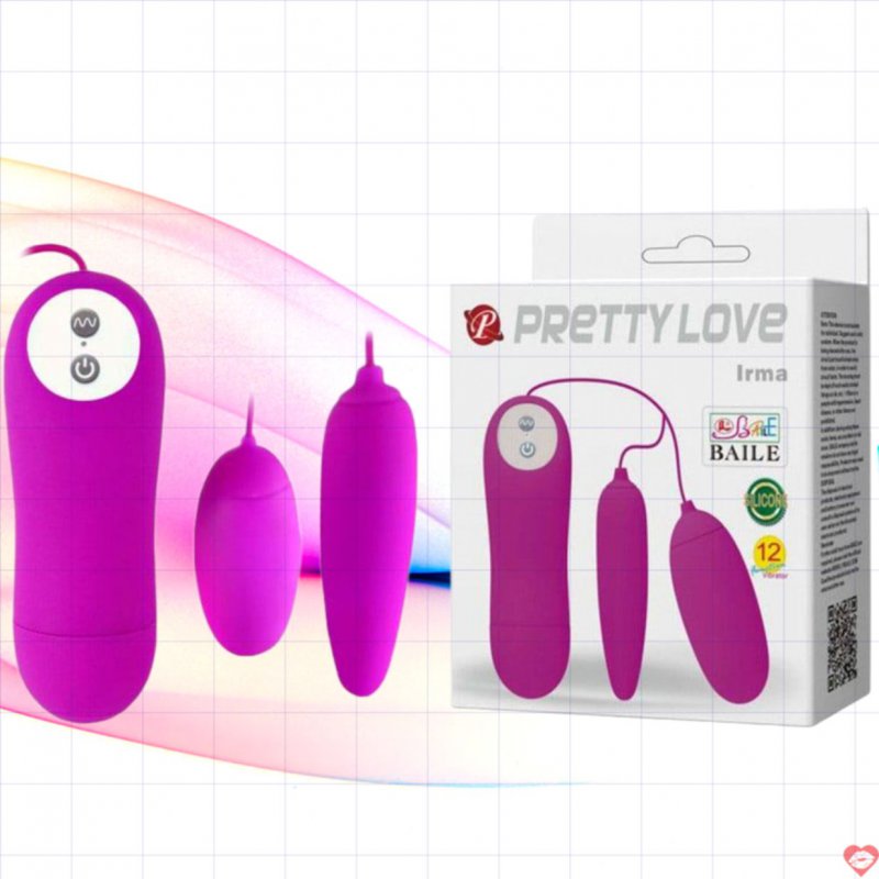 Sextoy trứng rung tình yêu 2 qủa Prety love cao cấp