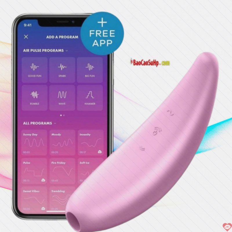 Máy rung kích thích xung không khí Satisfyer Curvy 3+ App-Controlled