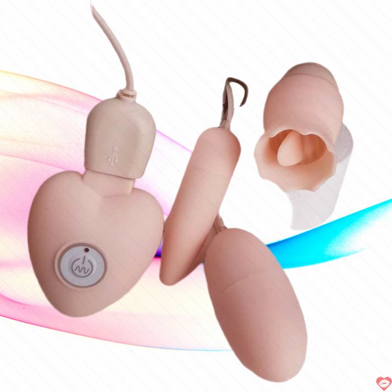 Trứng rung 3 quả ROSELEX Honey sạc USB lưỡi liếm giá rẻ