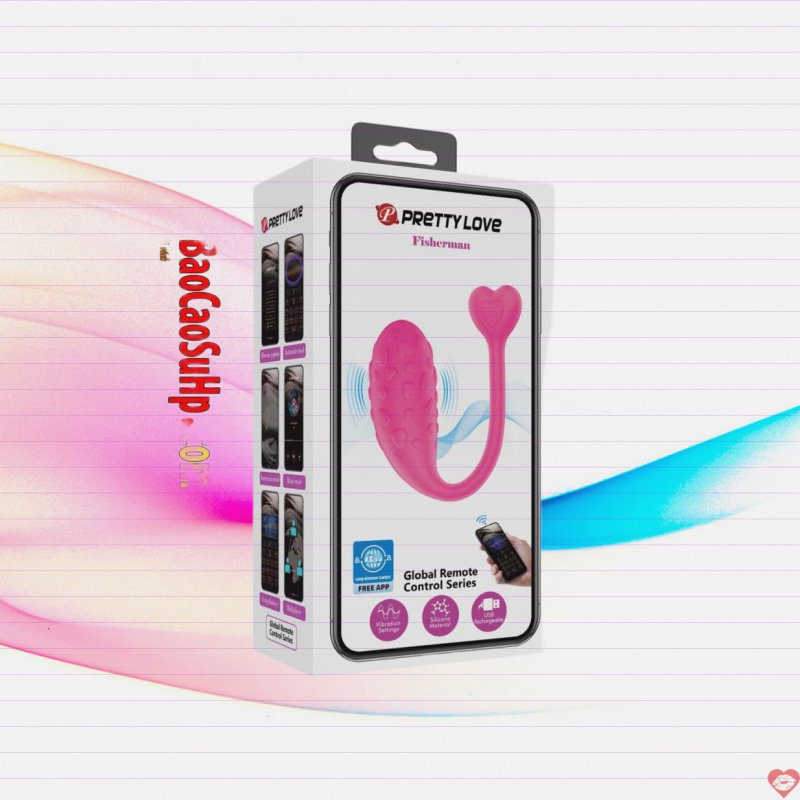 Trứng rung điều khiển Prettylove APP Fisherman sần hiện đại