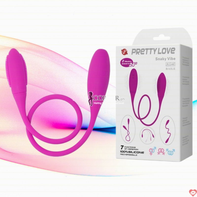 Trứng Rung Silicon 2 Đầu Cao Cấp Sạc Pin - Con Rắn Sung Sướng Snaky Vibe