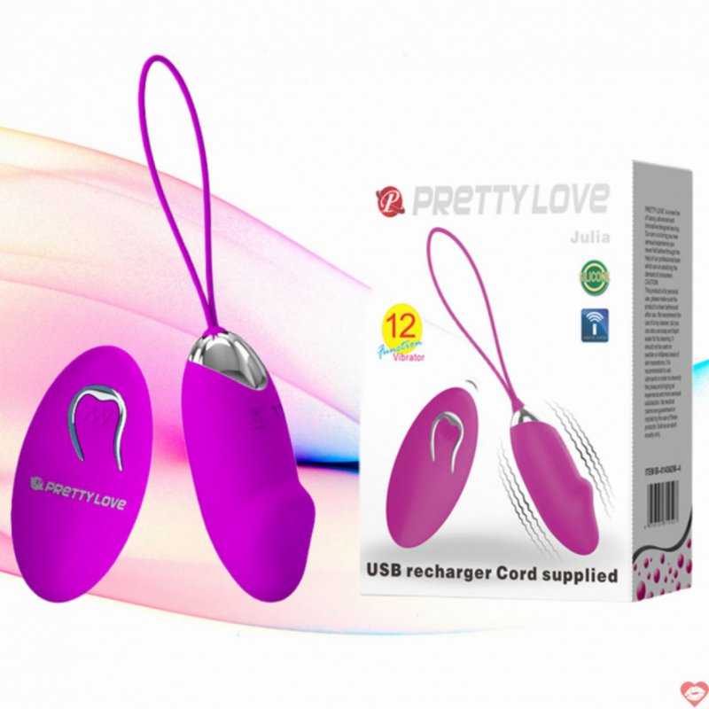 Trứng Rung Điều Khiển Từ Xa Rung Xoay 12 Chế Độ Siêu Mạnh - Prettylove Julia