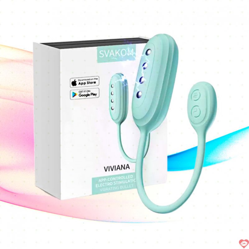 Trứng Rung Cao Cấp - Có Xung Điện Kích Thích - Điều Khiển Điện Thoại - Svakom VIVIANA USA