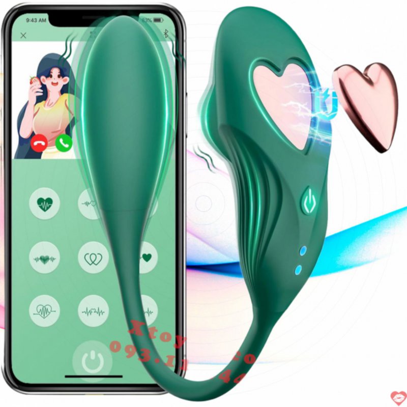 Trứng Rung BOCO Cao Cấp 2 Đầu Rung - Điều Khiển Từ Xa - APP