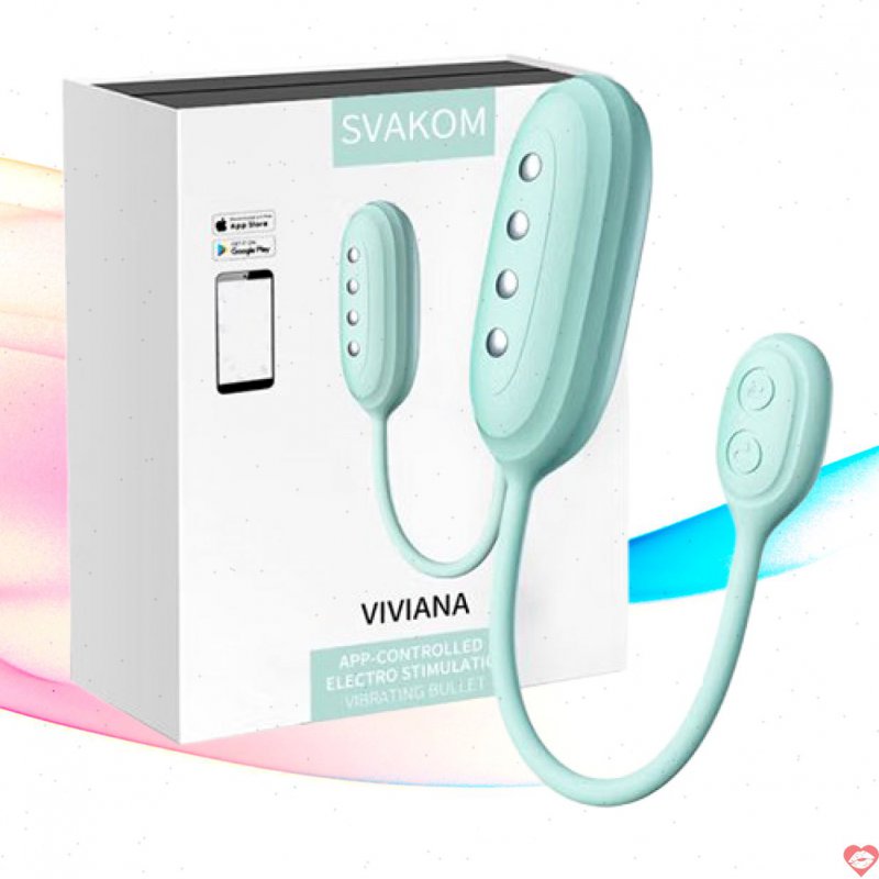 Trứng rung tình yêu xung điện Svakom Viviana điều khiển qua app DC89VA