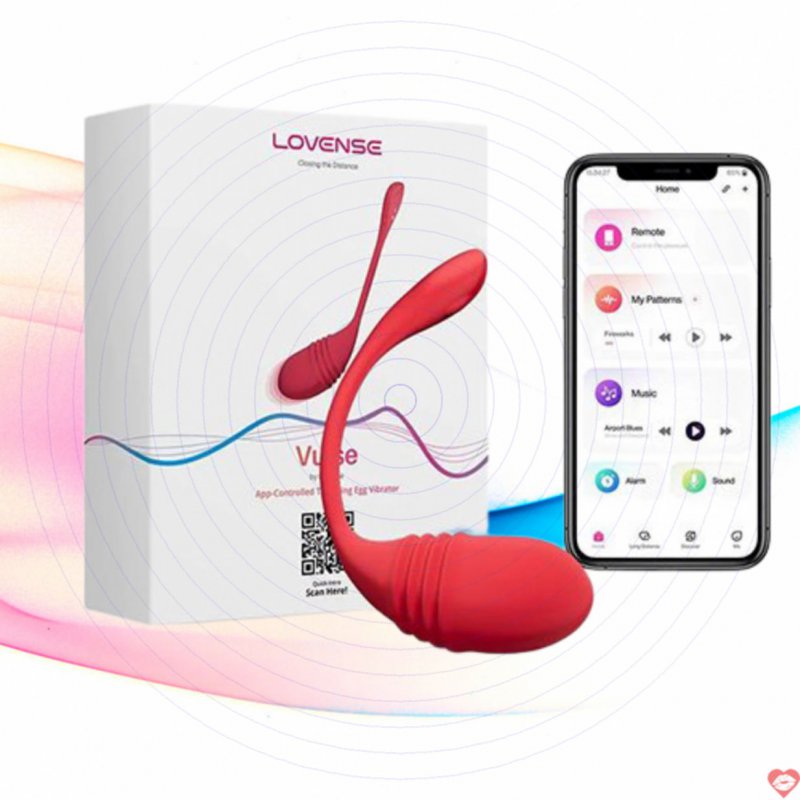 Trứng Rung Thụt Siêu Mạnh Điều Khiển Từ Xa Lovense Vulse EG34D