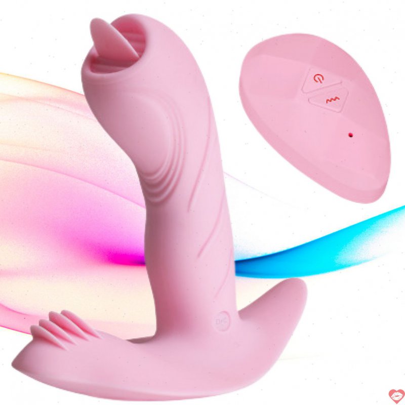 Máy rung massage điểm G hình dương vật có lưỡi liếm đa năng TR 19
