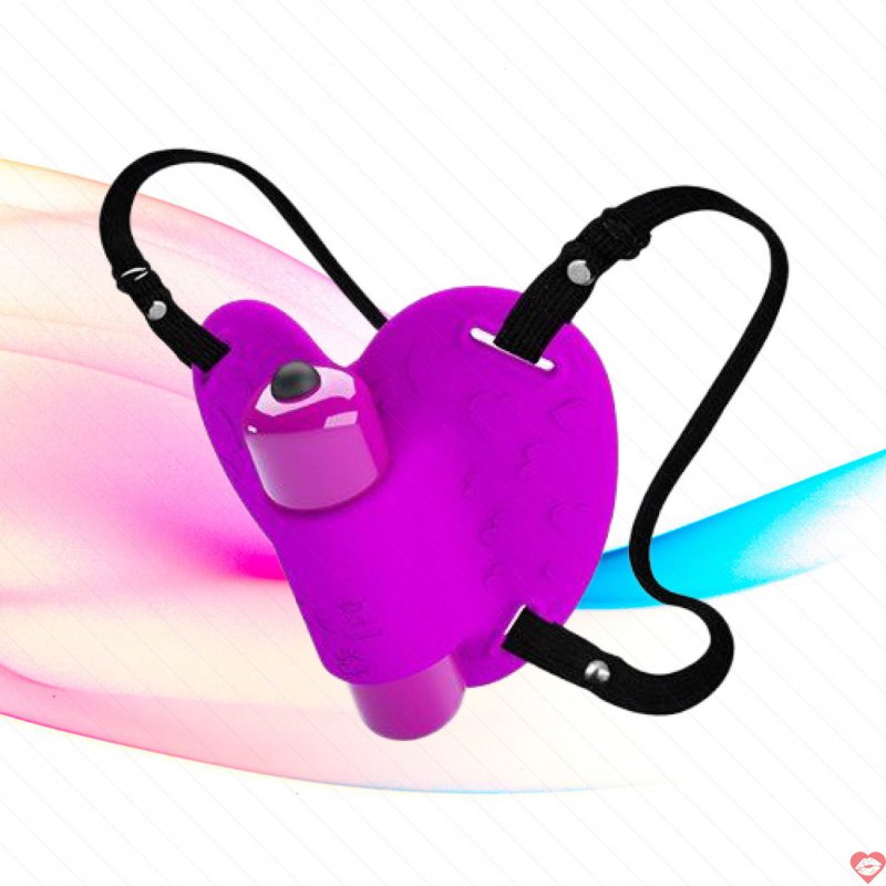 Trứng rung gắn dây đeo massage âm vật Pretty Love Clitoral Heartbeat