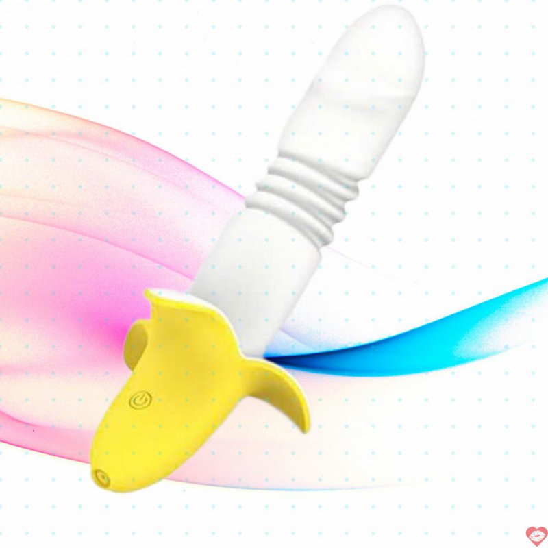 Dương vật đa năng rung thụt hình quả chuối Haoqi Fun