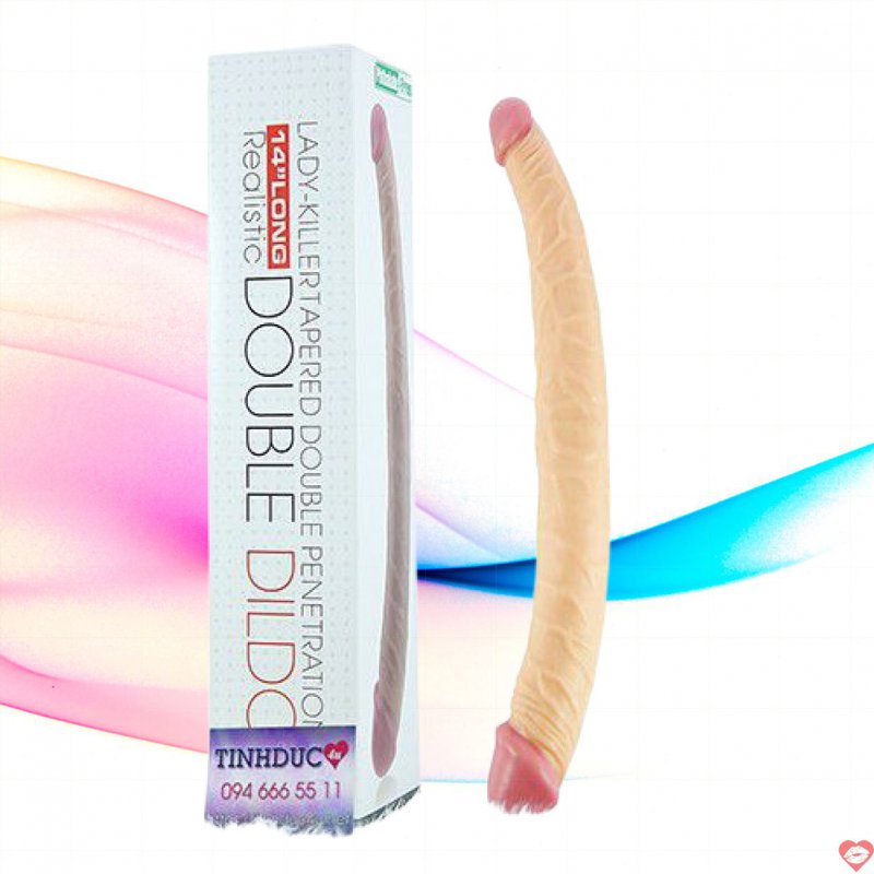 Dương vật giả 2 đầu cho les Lovetoy Double cao cấp mềm mịn
