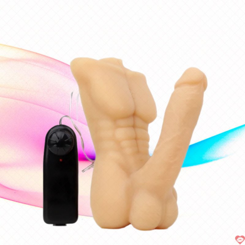Dương vật giả bán thân búp bê Bigger Man rung kích thích mạnh