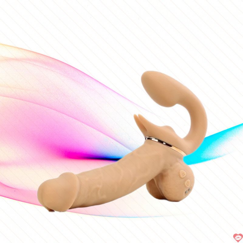 Yeain Double Enjoy Cannon dương vật giả 2 đầu rung thụt cho Les