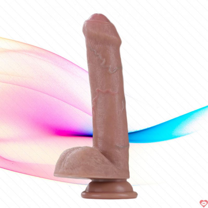 Dương vật giả Lovetoy 8 inch dual layered trùm đầu có gắn tường