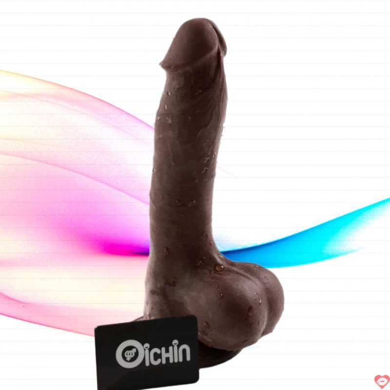 Dương vật giả Lovetoy Sliding Skin Dual Layer 8 inch gân guốc châu Phi