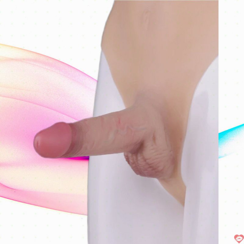 Quần tam giác gắn dương vật giả rỗng ruột cho nam Jiuai mềm như thật