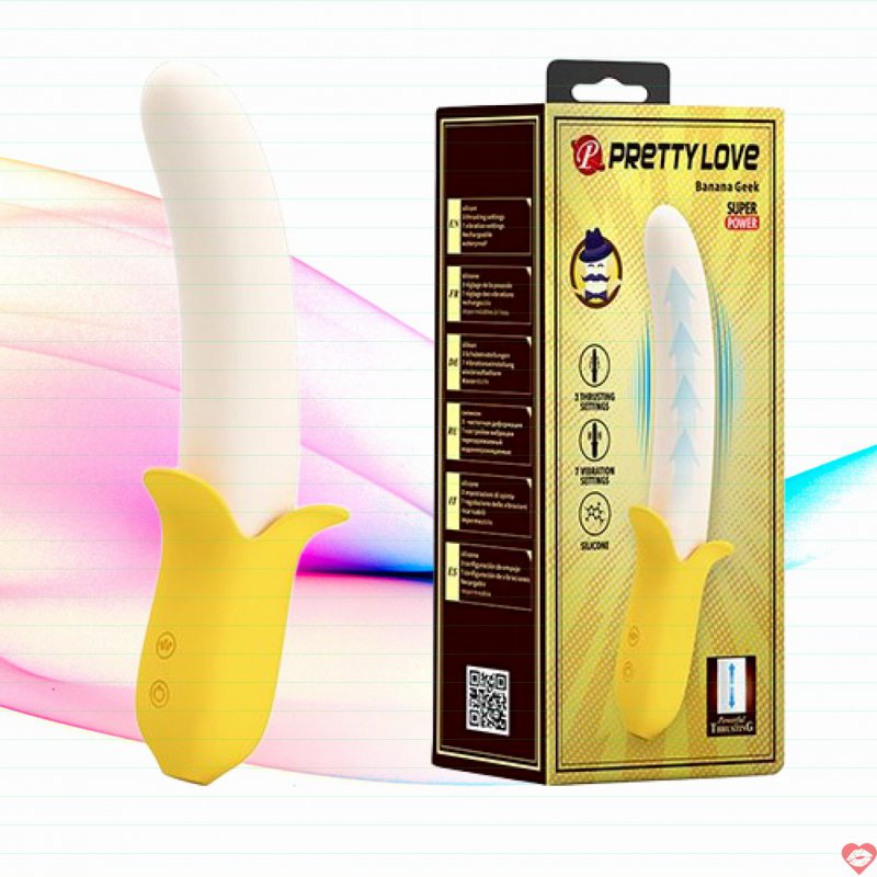 Dương vật giả có kiểu dáng quả chuối Banana Geek Pretty Love