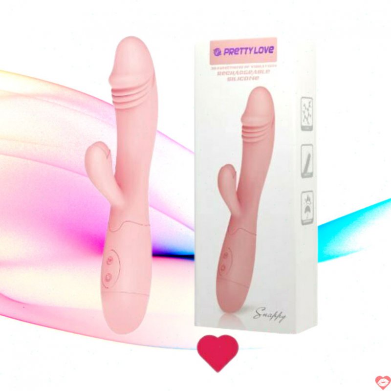 Dương Vật Giả Màu Hồng Đa Năng Có Ngón Phụ Hỗ Trợ - SHP842