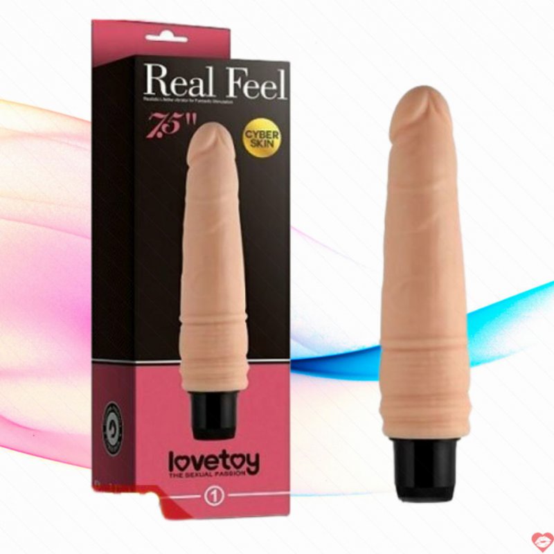Dương Vật Giả Loại Thẳng Lovetoy Có Rung Như Thật - SHP173