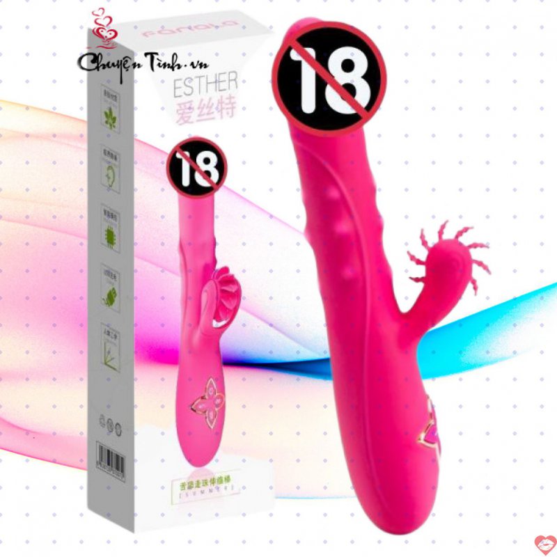 Dương vật giả bi xoay rung thụt cao cấp Fanala Esther