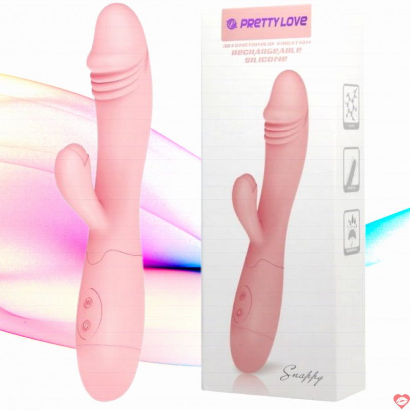 Dương vật giả prettylove hồng sạc siêu rung