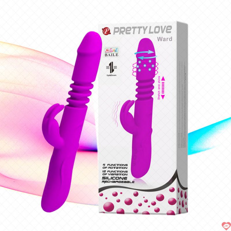 Dương Vật Giả Pretty Love Ward Rung Thụt Đa Năng Pin Sạc
