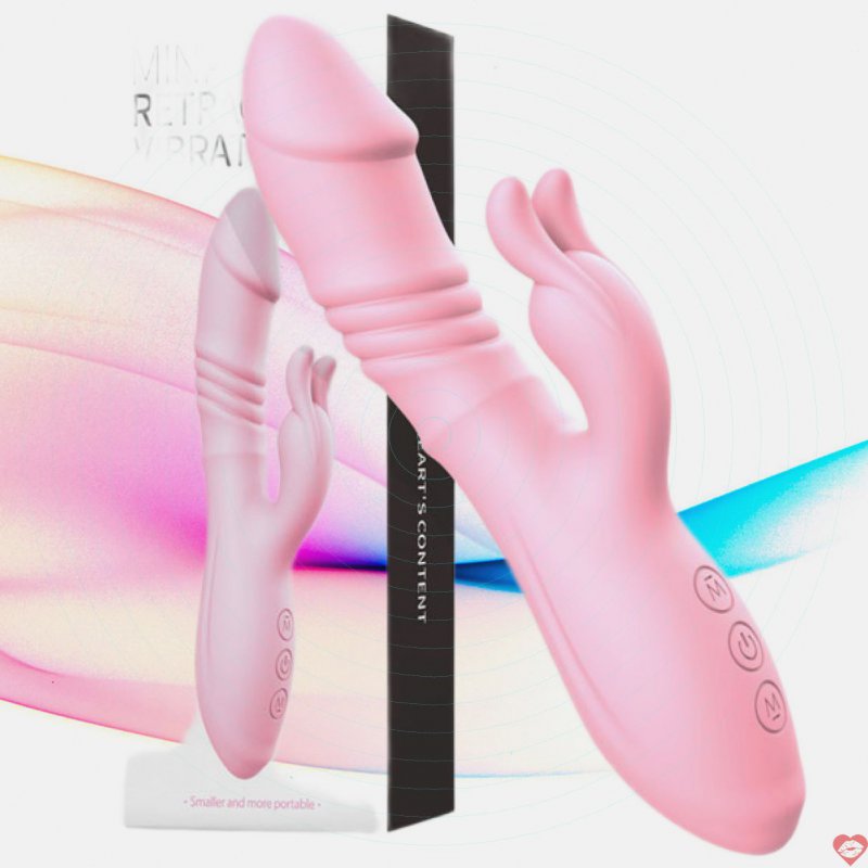 Dương Vật Giả Mini Tai Thỏ Rung Thụt